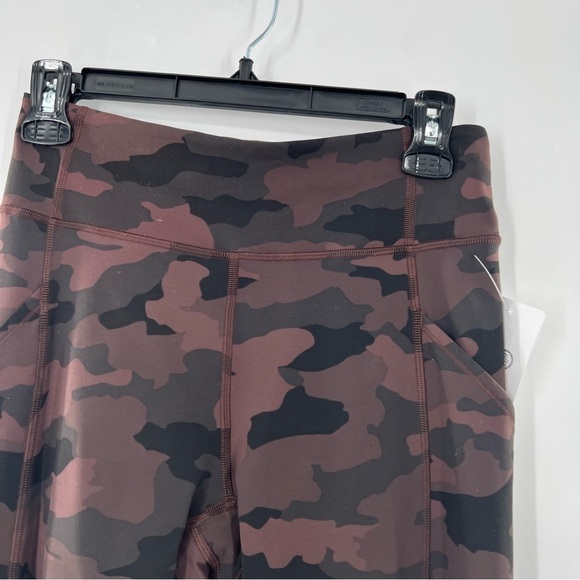 LULULEMON invigorate high rise tight camo brown size 6 - Picture 7 of 8